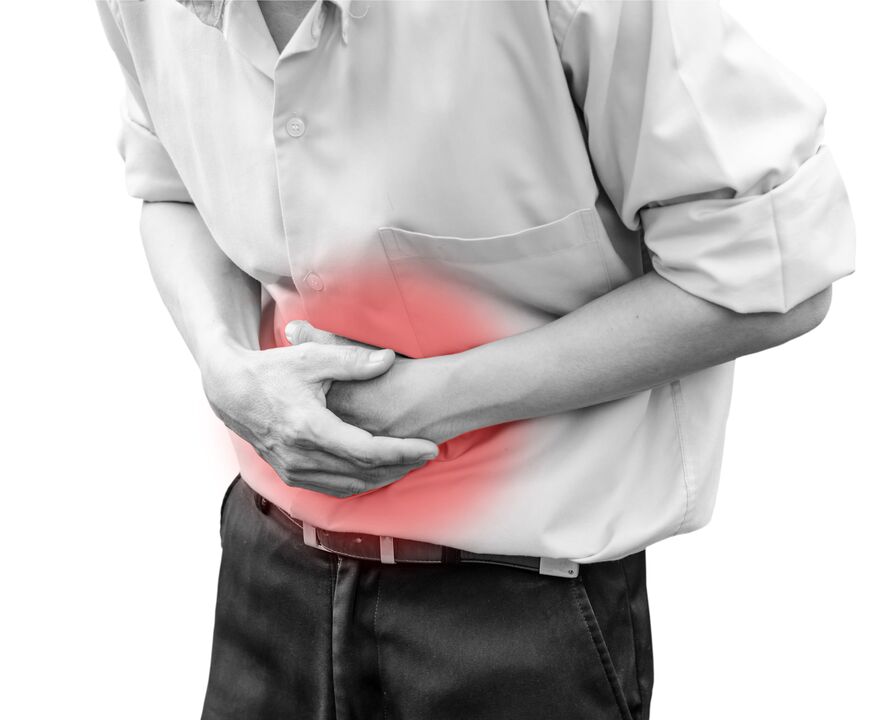Dolor abdominal de parásitos o gusanos